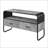 TV Furniture Modern 2-Drawer TV Stand Concrete Grey & Black | Fits 42” TVs | Modern | Wood+Metal