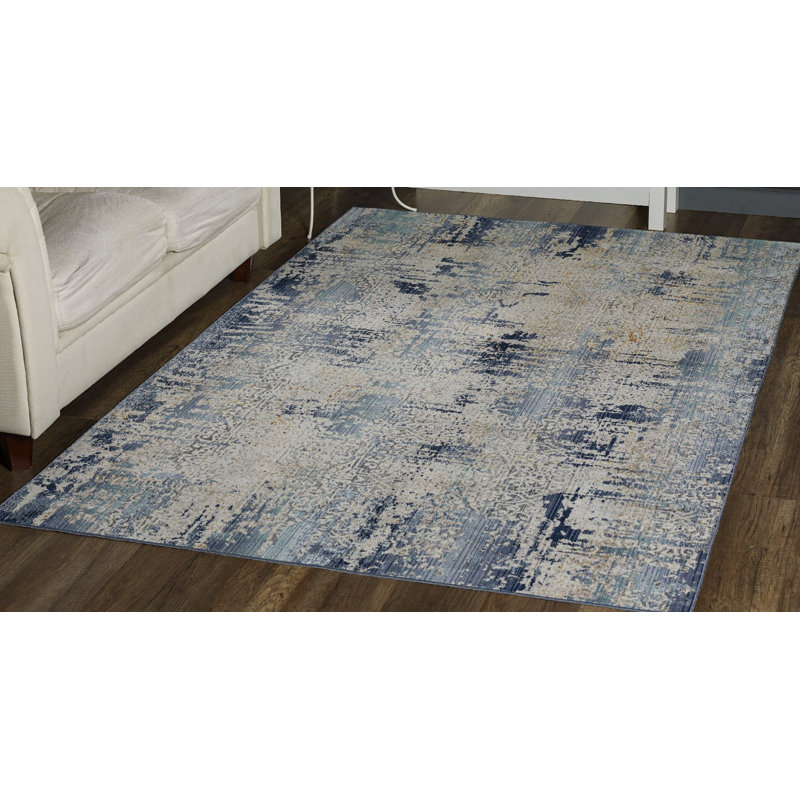 Zielke Abstract Indoor Rug, Rectangle 4'2" x 6'2"