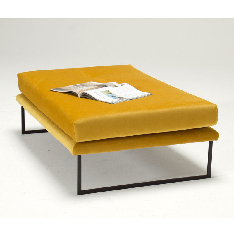 Repose-pieds 46,5 po, Polyester moutarde 100 %