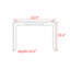 Console en bois massif de style moderne-991292518