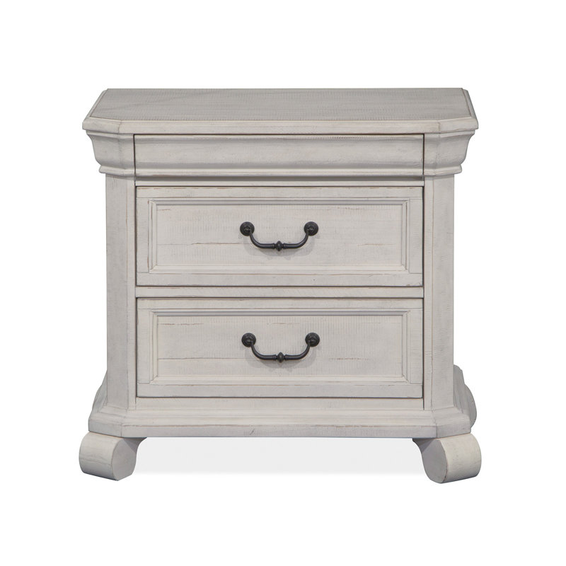 Insa Queen Sleigh Storage Bed 2 Nightstands Drawer Dresser With Landscape Mirror And Armoire