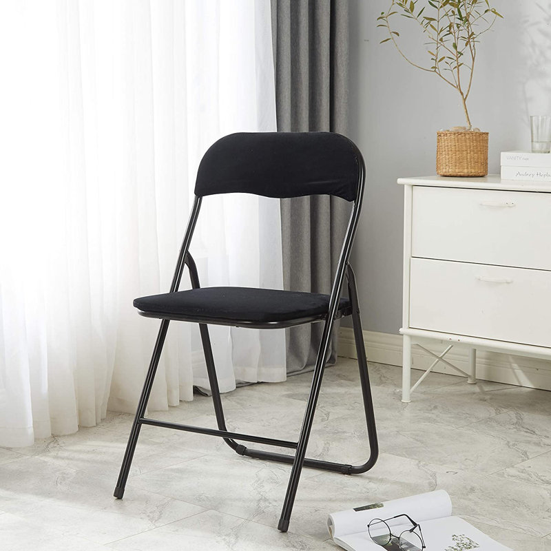 Chaise pliante empilable en velours Inbox