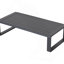 Canapé double + table basse rectangulaire, coussins gris clair-1420767751