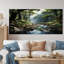 «Gentle River Through Country Charm Forest», art mural forêt fluviale-1395651176-1395651182