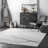 Amii Abstract Stripe Contemporary Ivory/Gray/Charcoal Area Rug-594112449
