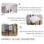 Ensemble de 2 tabourets de bar de 26 po avec tabourets de bar en tissu de hauteur comptoir et chaises de cuisine avec pieds en métal noir-725707670