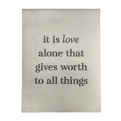 Quotes Chenille Indoor Rug