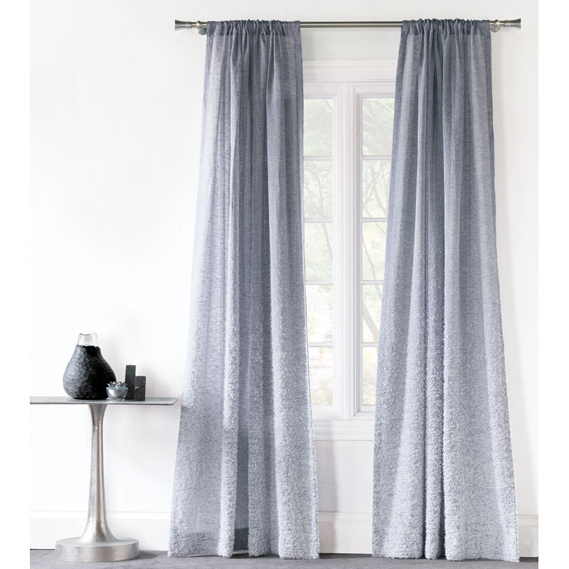 Lyra Semi Sheer Curtain, 96" x 96"