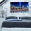 « world trade lights over manhattan », reproduction de photo sur toile tendue-20121381