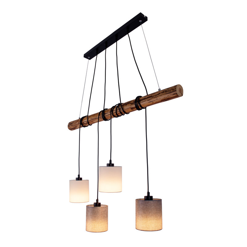 Abdul 4 - Light Brown Kitchen Island Pendant