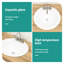 Lavabo de salle de bain ovale en céramique blanc encastrable 20 po x 18 po - Moderne, élégant, teinté - pour différents espaces - teinté 20 po x 18 po - design varié