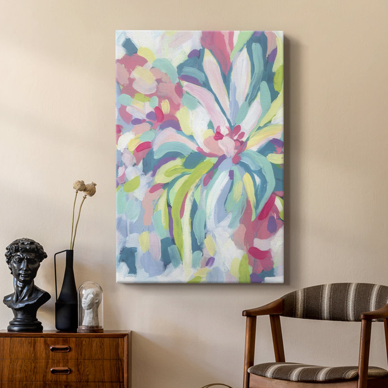 Tropical Kaléidoscope II - galerie Cavas sur mesure, H 60 po x l 40 po