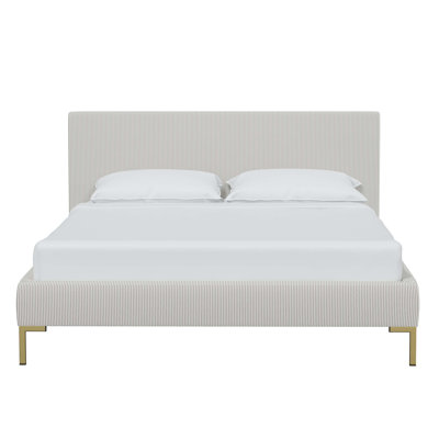 Lit plateforme tapissier