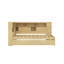 Lit de jour simple en bois avec tablettes, USB et lit gigogne-1384005919