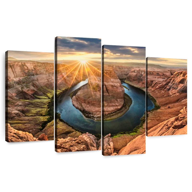 Alvord Horseshoe Bend In Page Arizona, H 32 po x l 52 po