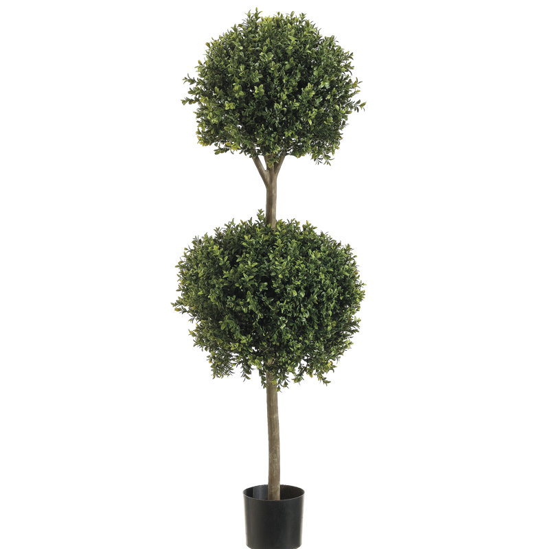 48'' Faux Boxwood Topiary in Pot