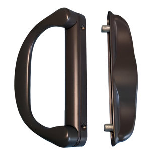 Ensemble de remplacement de poignée de porte de patio coulissante en verre 6-5 / 8 pouces Involute