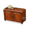 Banc rembourré brun