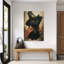 Whimsical Witch Cat Contemporary Cat Flower Wall Art Print 1 Piece Wrapped Canvas Wall Art-1820394371