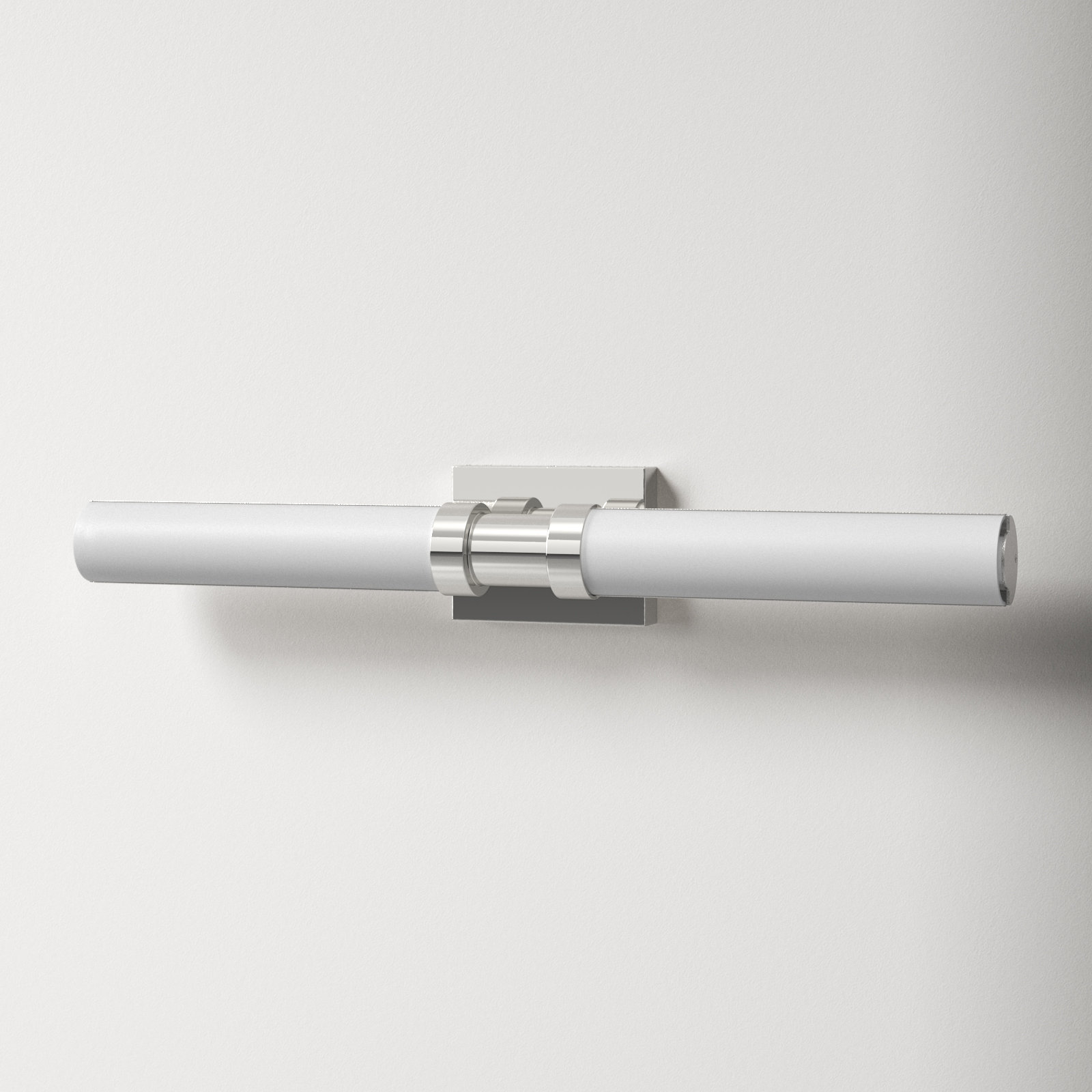 Kelan Single Frosted Dimmable LED Vanity Light, Chrome, 26.75"H x 4.75"W x 4.5"D, 20W