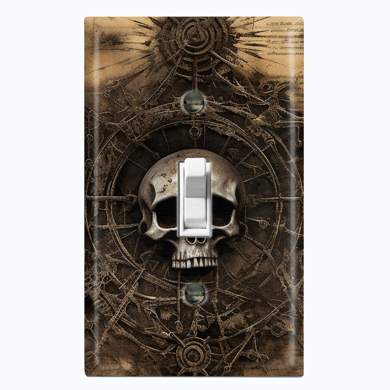 Plaque murale standard Skull Map Voyage Nature