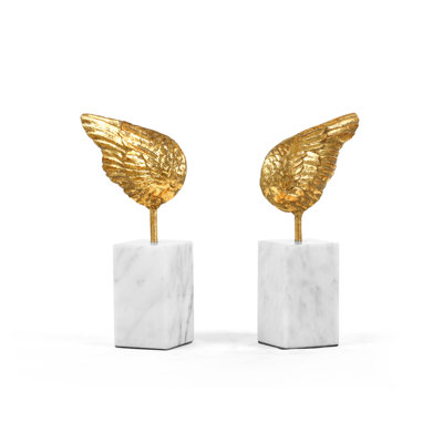 2 Piece Wing Sculpture Set