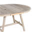 Table de salle à manger en bois extensible ronde pour salle à manger (bois naturel délavé)-809804954