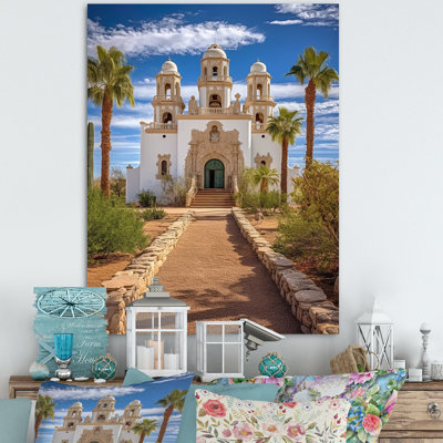 «San Xavier Del Bac Mission Memory - Nevada», reproduction d'art sur toile