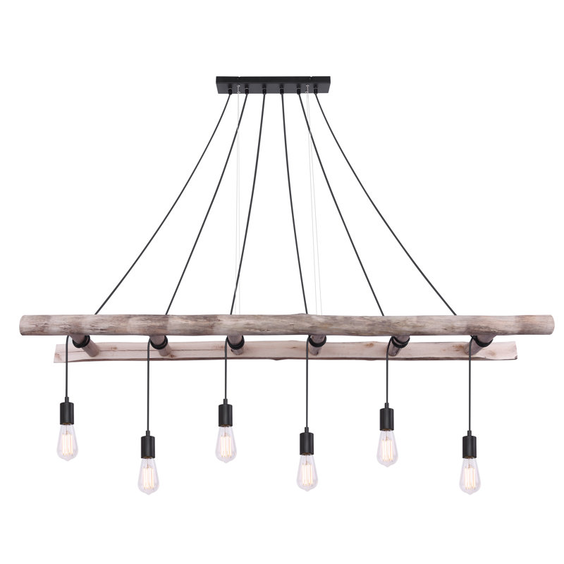 Nell 6 - Light Brown Kitchen Island Pendant
