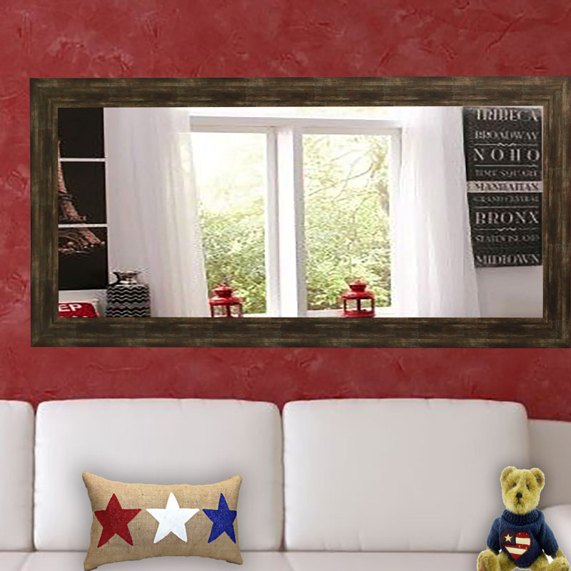 Miroir de salle de bain rustique Hinatea, H 36 po x l 79,5 po
