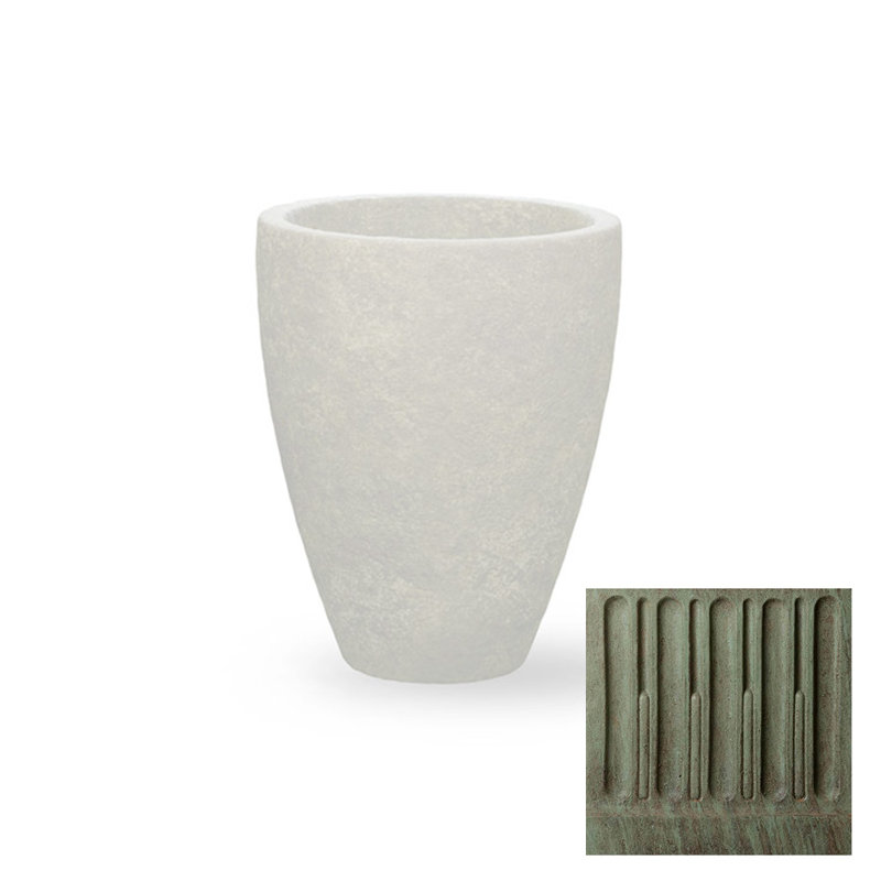 Pot de fleurs en pierre Perkinson, Bronze cuivré