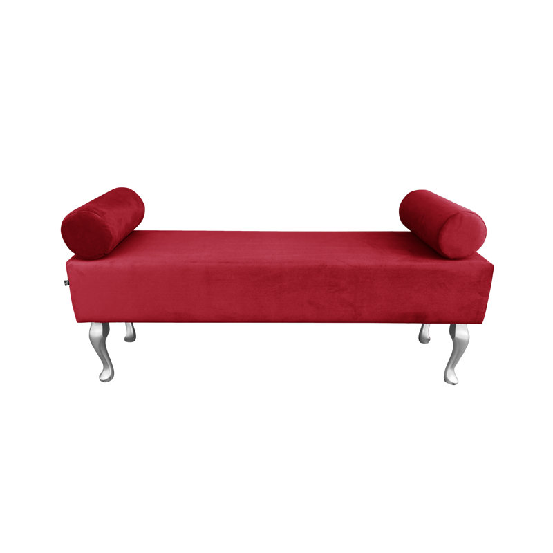 Upholstered Bench, Red