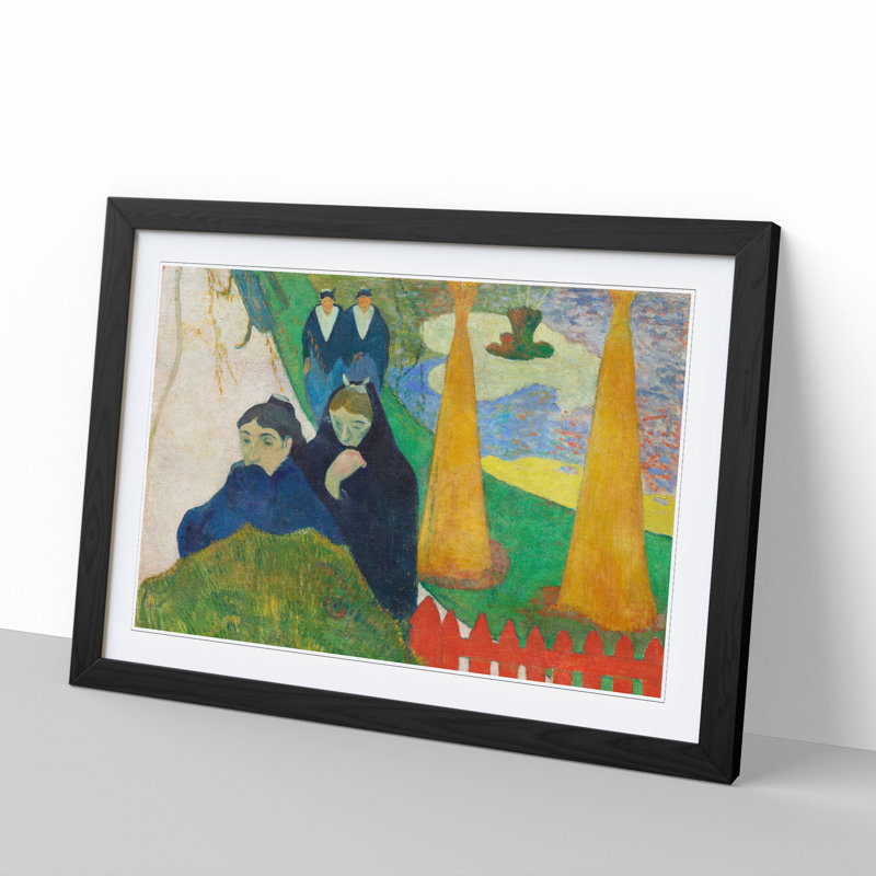 Mistral by Paul Gauguin - Picture Frame Painting, 48cm H x 65cm W x 2cm D, Black