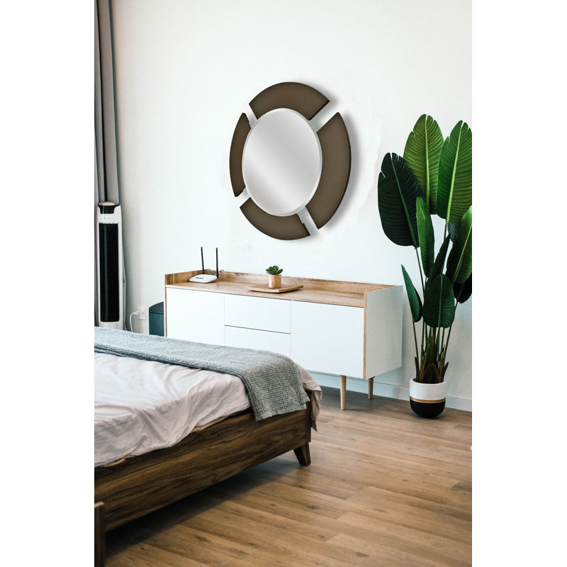 Miroir pour commode, Gris anthracite