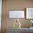 Table Lamp With White Drum Shade