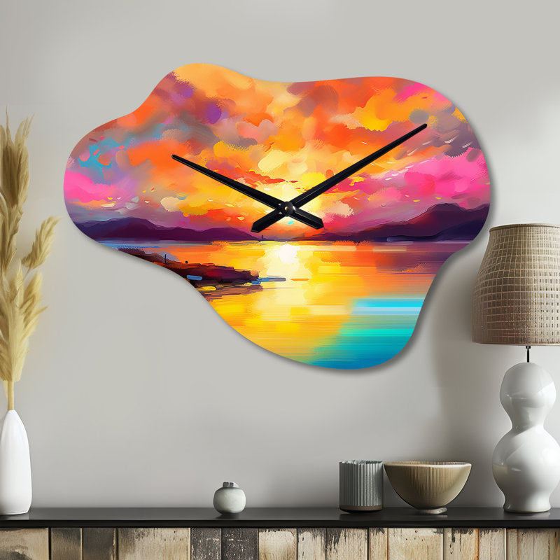 Peckler Sunset with Colorful Reflections II - Coastal Sunset, Petit