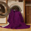 Tapis mauve lavable à la machine-376341120