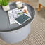 Itzhak Round Grey Modern Coffee Side Table-1293812581