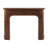 Willow Bend Wood Fireplace Mantel Surround - Unique Curved Design - 47" x 41" Opening - 72" x 54" Overall - Matte Clear Stain on Walnut-119251193-119251192