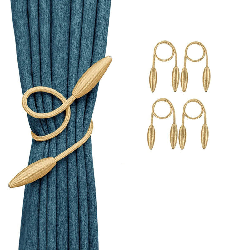 Valadez Metal Strips Curtain Tieback