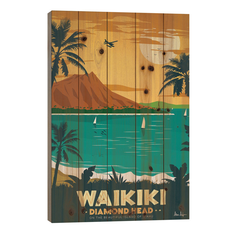 " Waikiki " by IdeaStorm Studios, 18" W x 26" H
