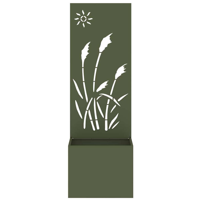 Planter Box, 140cm H x 50cm W x 50cm D, Olive Green