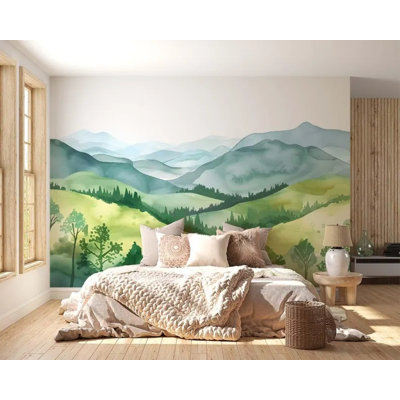 Murale verte Rolling Hills