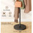 Freestanding Heavy-Duty Coat Rack – Black – Adjustable Height Coat Tree With Wooden Base And 6 Hooks-1844569893