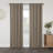 Linen Slub Blackout Grommet Curtain Pair(2 Panels)-1690845421-1690845417