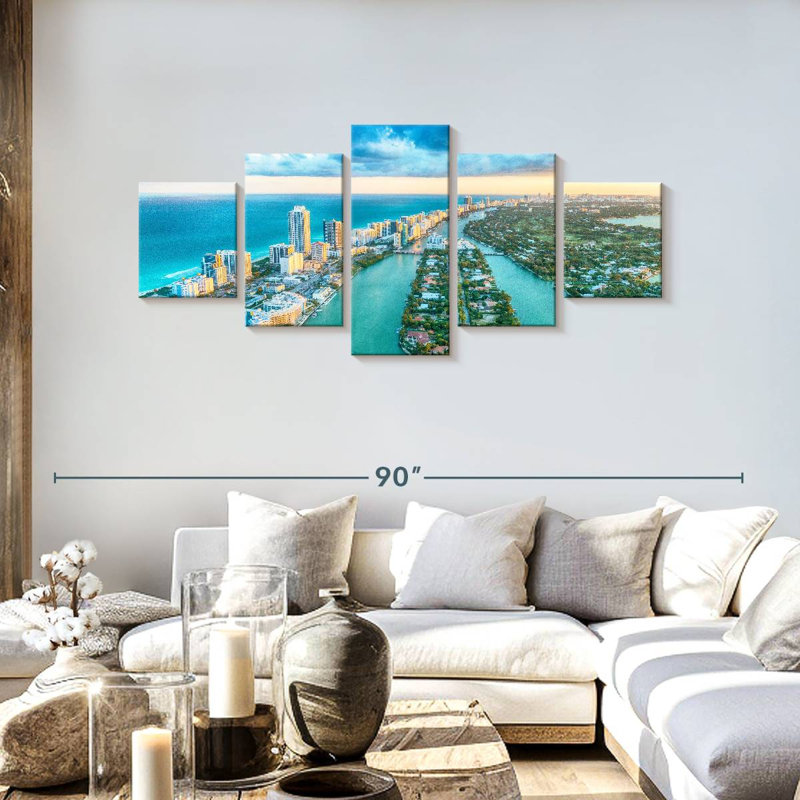 Above Miami, 30" H x 68" W