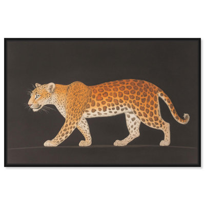 Décoration murale en toile Golden Leopard par Art Remedy