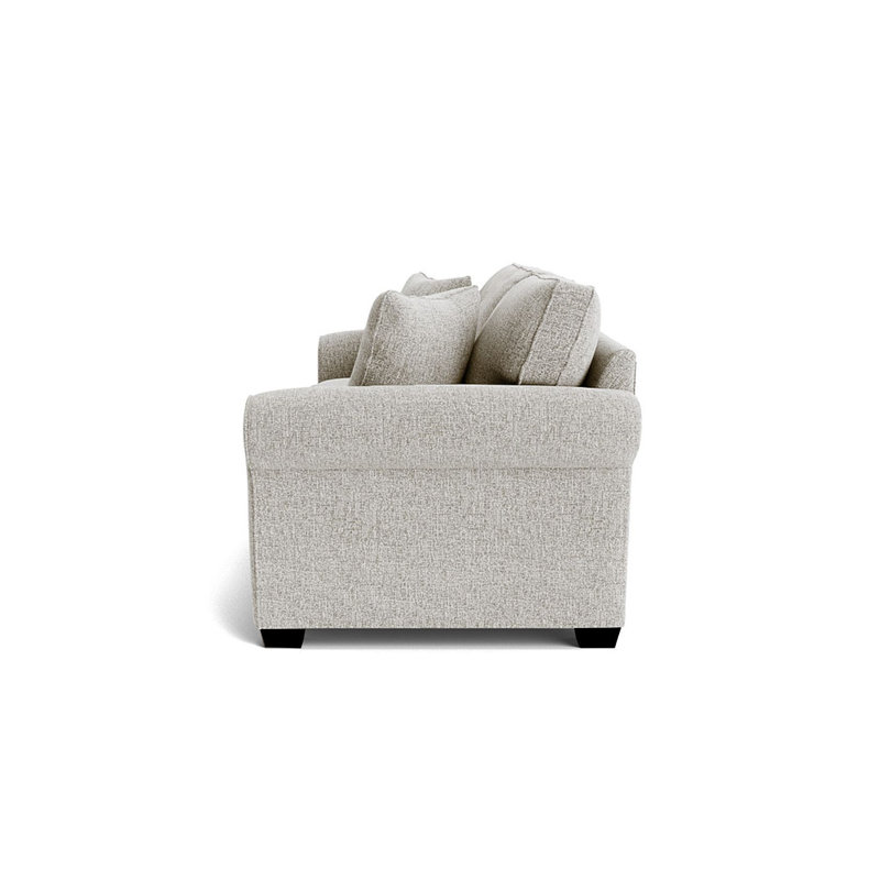 Drake Upholstered 61'' Reclining Sofa, Espresso, Giovanna Moondust