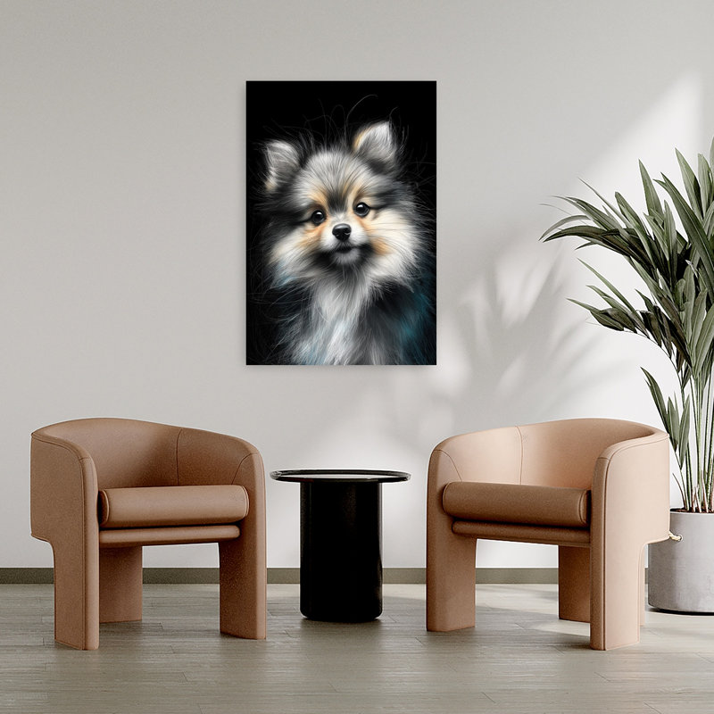 Pomeranian Dog 1 Piece Wrapped Canvas Wall Art, 91.44 cm H x 60.96 cm W