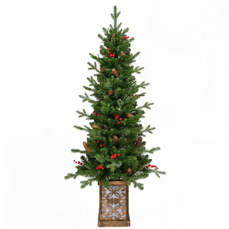 Arbre de Noël vert 4 pi pré-éclairé